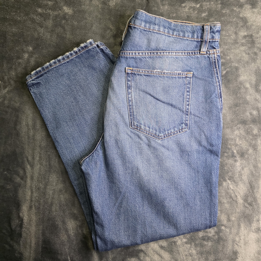 Frame Jeans Womens 31 Pants Le Mec Malibu Button Fly Distressed